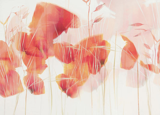 Modern poppies | Wallpaper