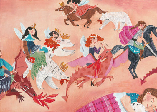 Fairy, bears and dragons dreams | Wallpaper
