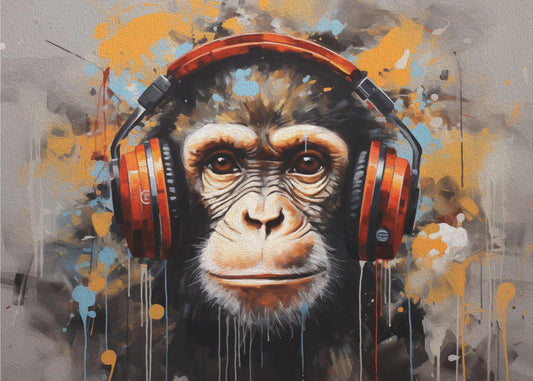 DJ Monkey | Canvas