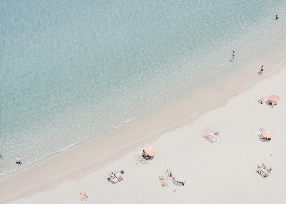 Strandansicht aus der Luft | Leinwand