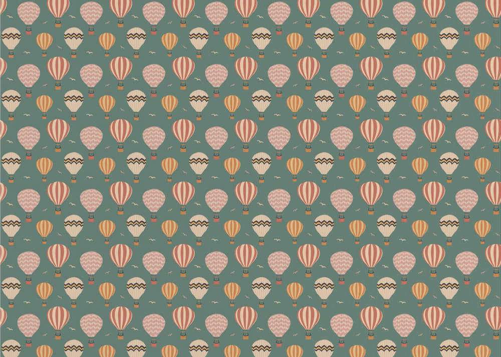 Motif répété de montgolfière rétro | Papier Peint Photo