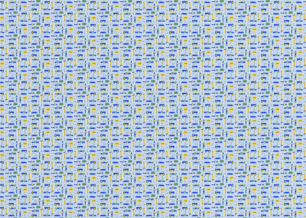 Colourful Vehicles Kids Pattern | Wallpaper