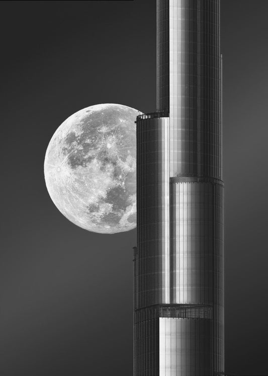Super moon Burjkhalifa | Canvas