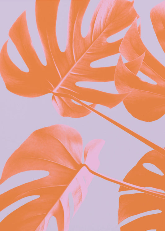 Monstera Purple 04 | Canvas