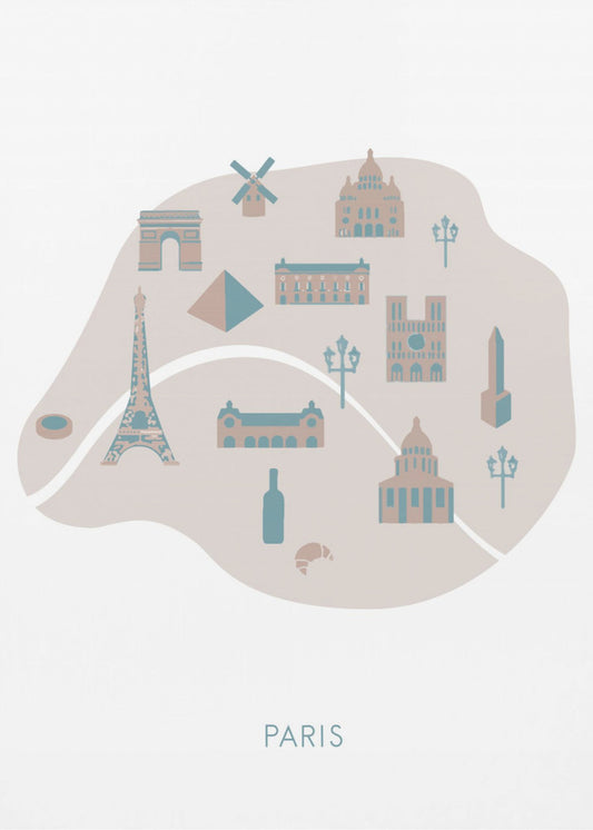 Paris Map | Canvas