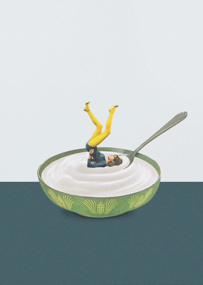 Yoga en mi yogur | Impresiones en Lienzo