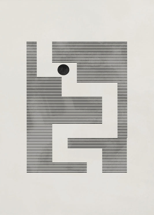 Minimalist maze | Poster