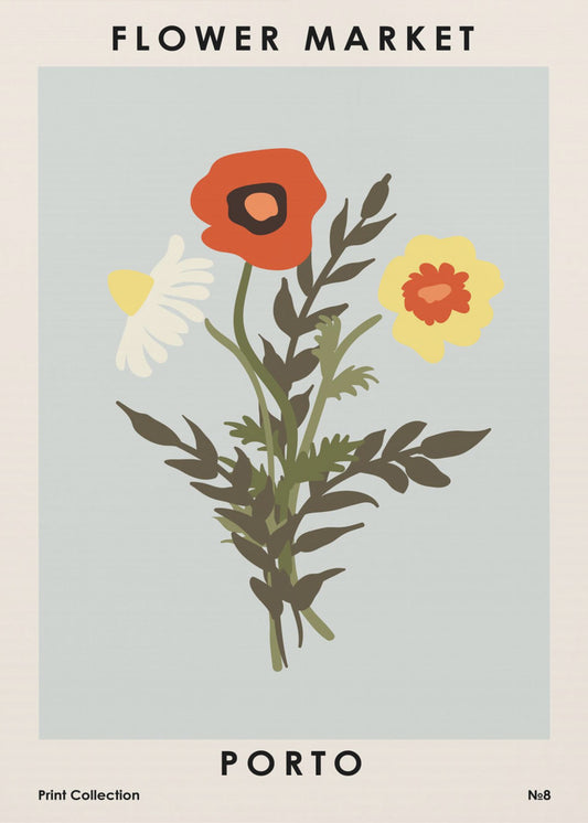 Blomstermarked Porto | Lerretsbilder