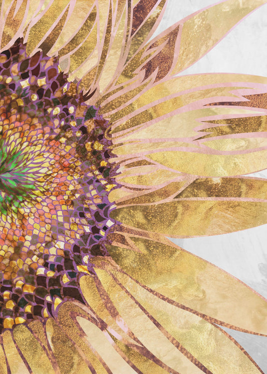 Golden sunflower | Canvas