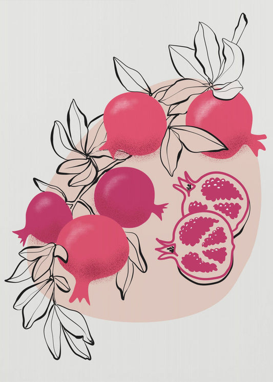 Fathia pomegranates | Poster