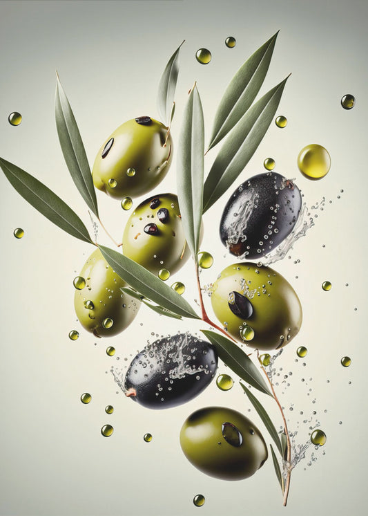 Frische Oliven | Poster - Kunstdruck