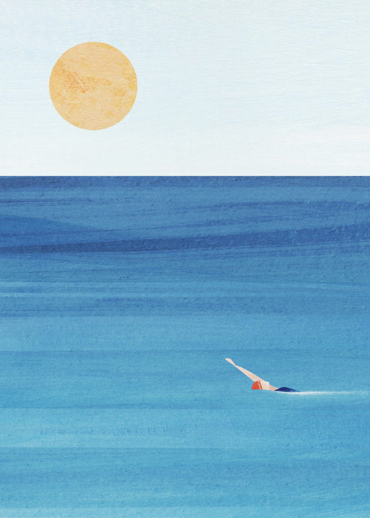 Nage en mer | Tableaux sur Toile