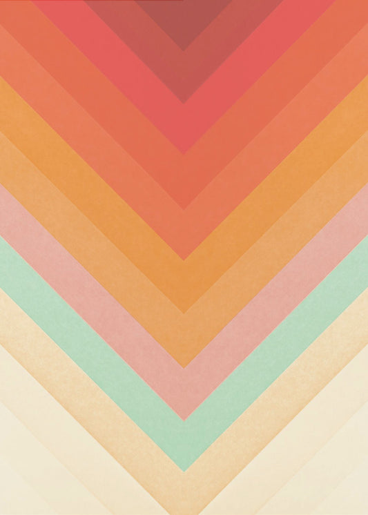 Regenbogen-Chevrons | Leinwand