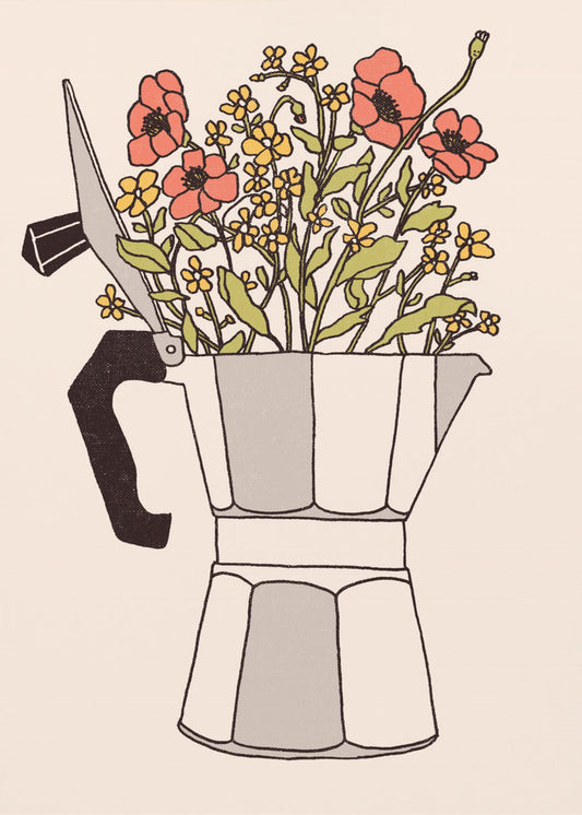 Moka-Blumen | Leinwand-Bilder