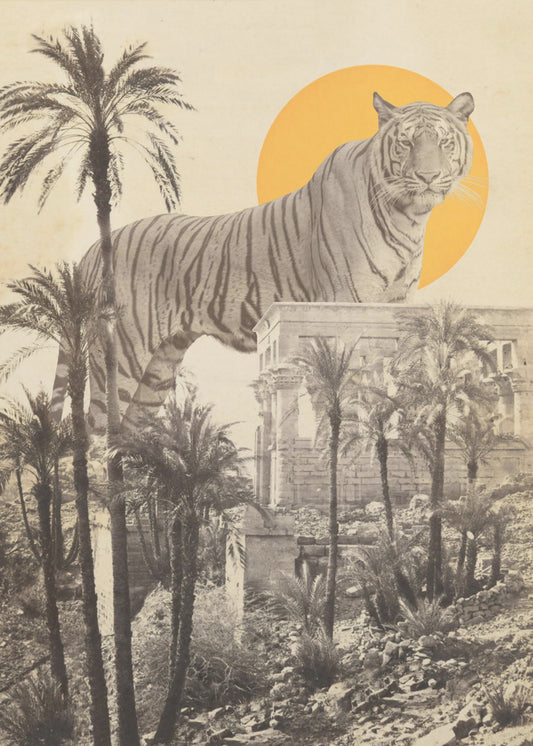 Riesentiger in Ruinen | Poster