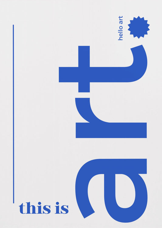 Hallo, fette Typografie | Leinwand-Bilder