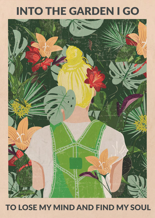 Puutarhaan (blondi) | Julisteet - Taidevedokset