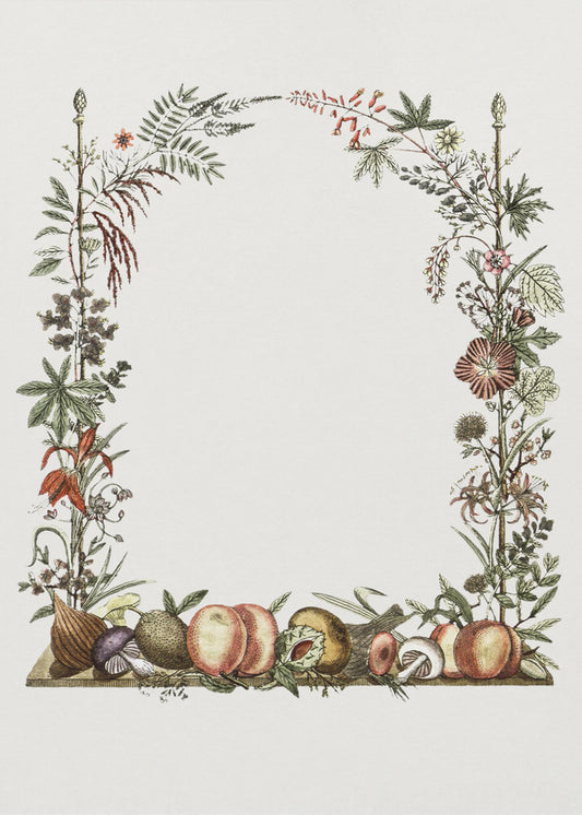 Hand Drawn Botanical Frame | Canvas