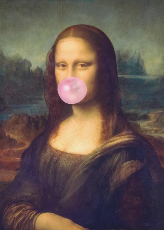 Mona Lisa Kaugummi | Leinwand-Bilder