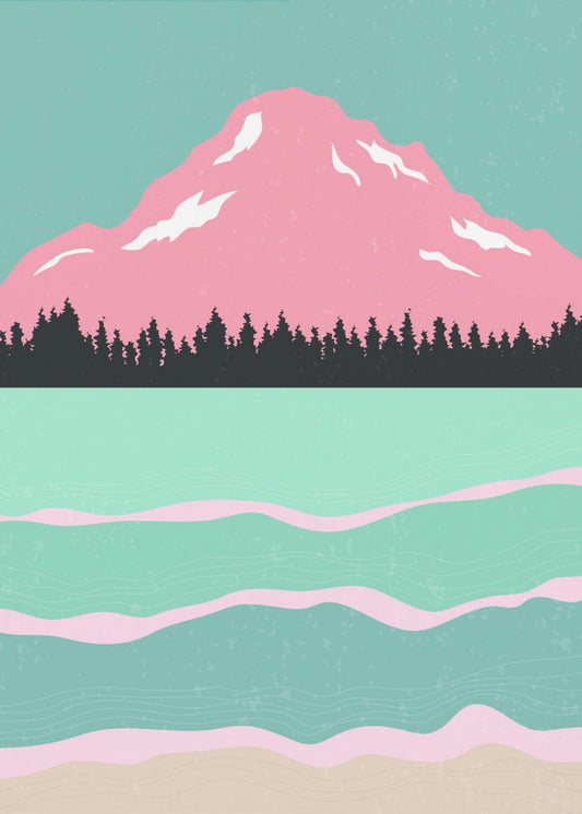 Minimal Mountains #1 | Canvas