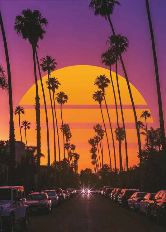 Retro Sunset | Canvas
