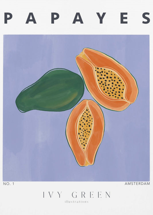 Papayas | Impresiones en Lienzo