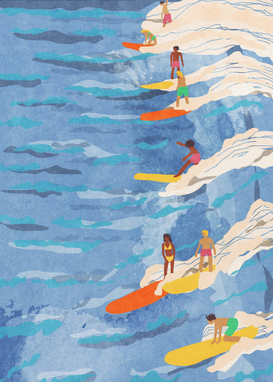 entspanntes Surfen | Leinwand-Bilder