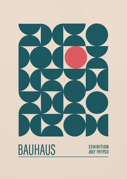 Bauhaus Blaue Kugeln | Leinwand-Bilder
