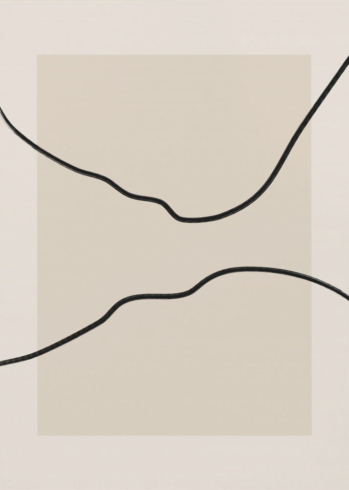 Soft Abstract Lines Art | Canvas