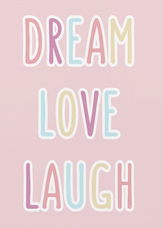 Träume, Liebe, Lachen | Poster - Kunstdruck