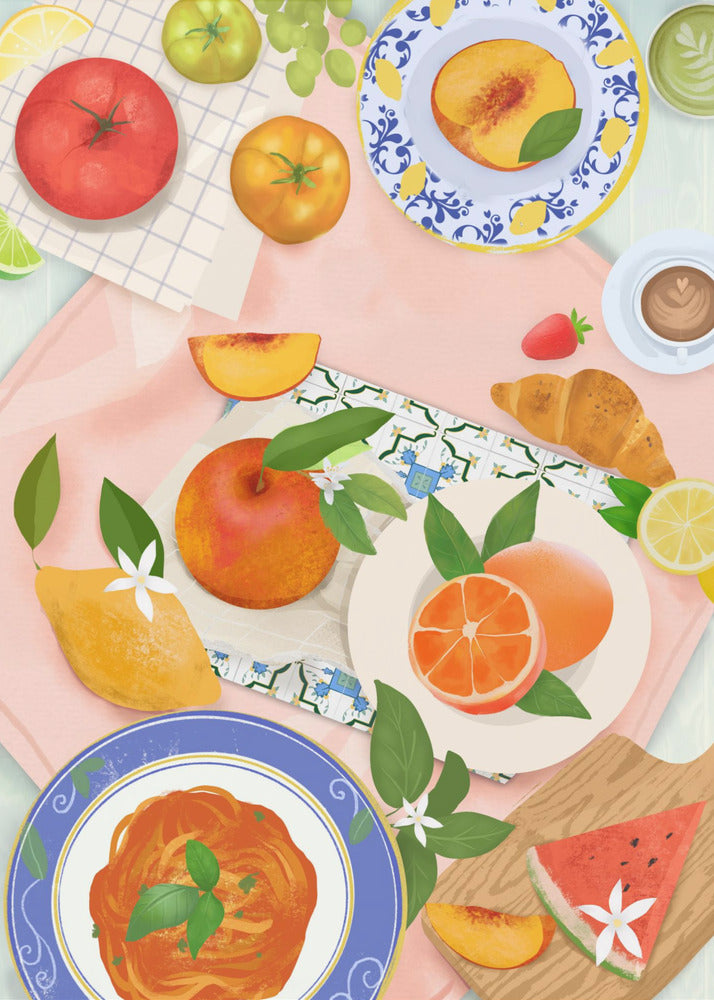 Brunch estivo | Poster - Stampe d’Arte