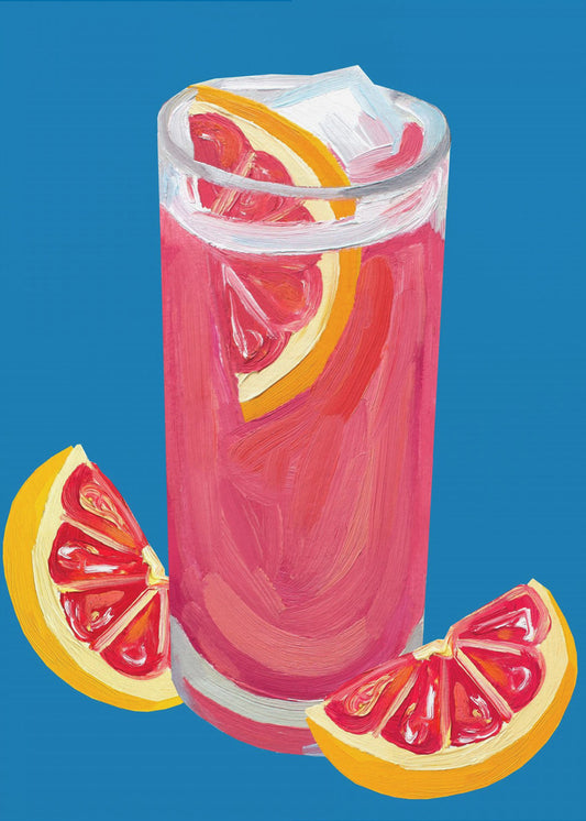 Grapefruit Paloma Blue | Poster