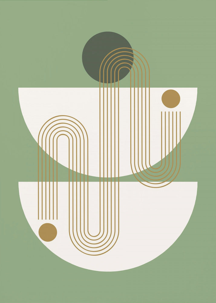 Minimalistiska linjer och geometriska former | Poster