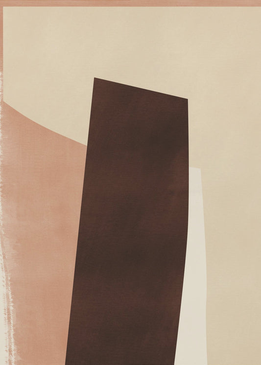 Geometric Shapes in Earthy Tones | Poster