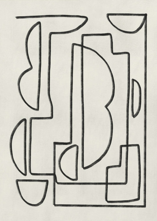 Abstract Line Art Sketch | Poster