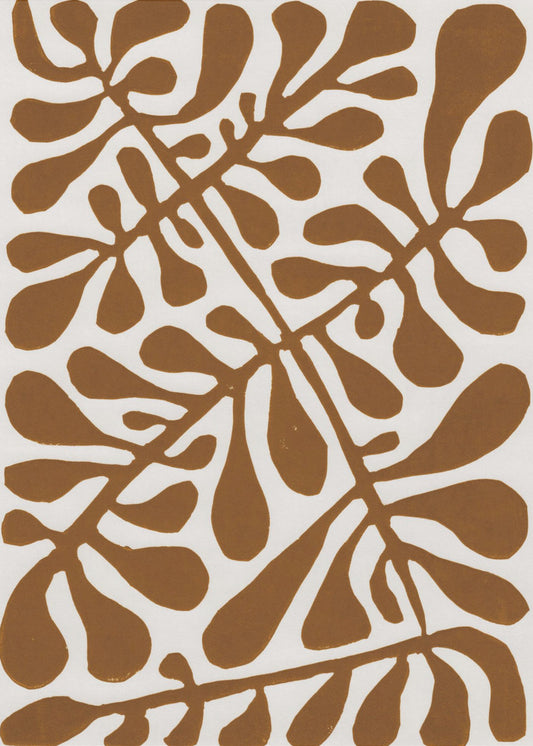Linocut Plant #2 | Poster