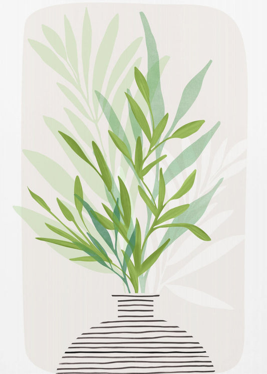 Painted Olive Branch Still Life | Canvas