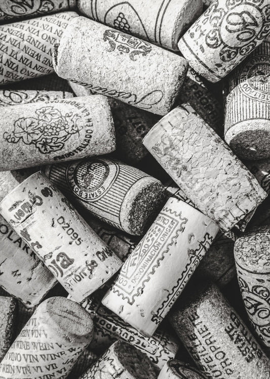 Wine 001 Bw | Canvas