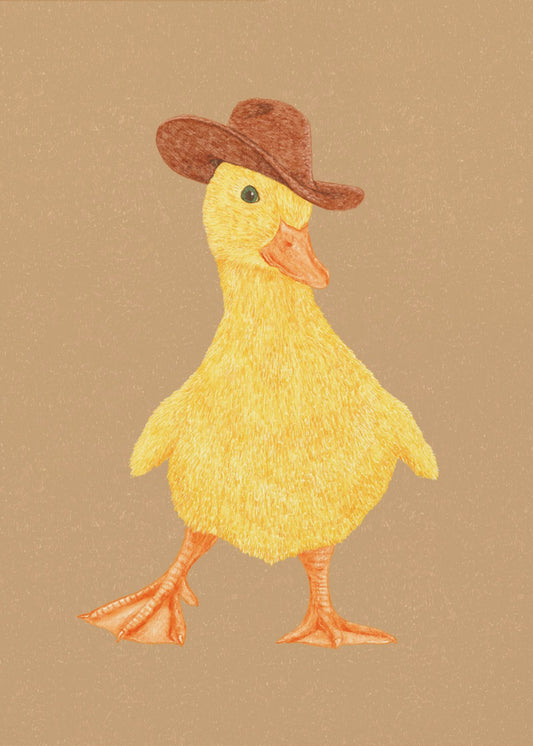 Daphne, das Cowgirl-Entenküken | Leinwand-Bilder