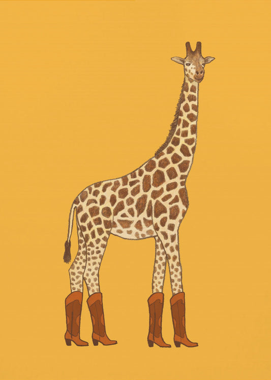 Jolene, die Cowgirl-Giraffe | Leinwand-Bilder
