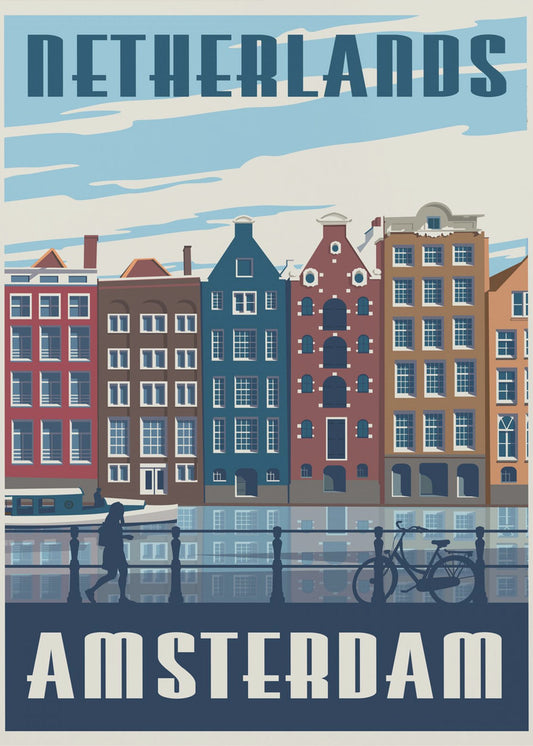 Amsterdam Travel Print | Canvas