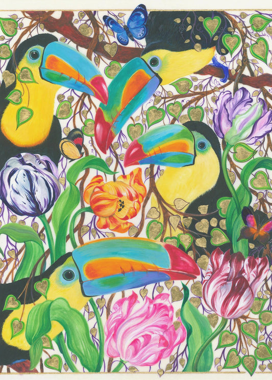 Colorful Toucans | Poster