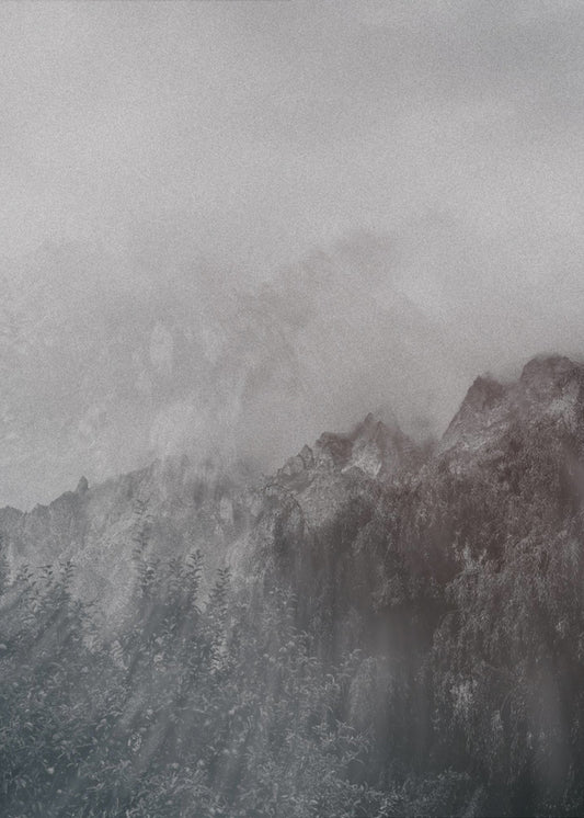 Misty Karakoram mountains | Canvas