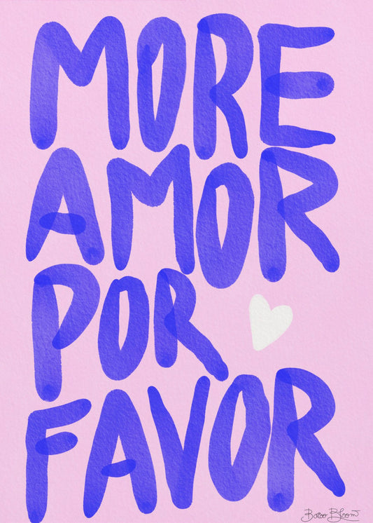 More Amor Por Favor | Canvas
