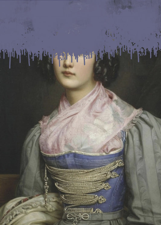 Portrait of Vintage Woman Collage | Poster