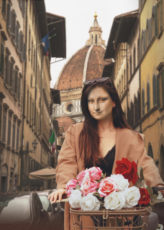Mona über Florenz | Poster - Kunstdruck