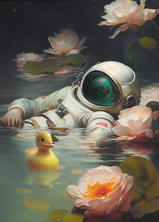 Meine Weltraum-Siesta | Poster - Kunstdruck