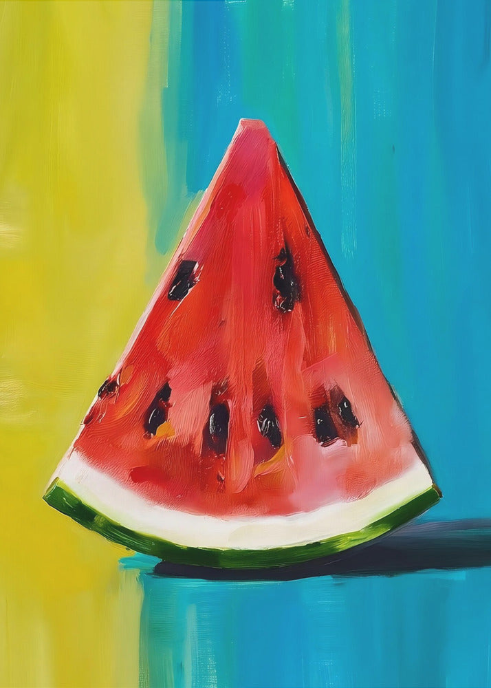 Wassermelonenscheibe | Leinwand