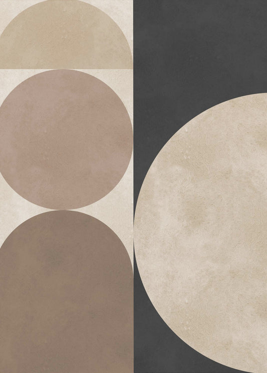 Brown geometry 5 | Canvas
