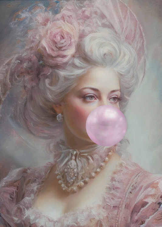 Pastel Marie Antoinette Bubble-Gum | Poster